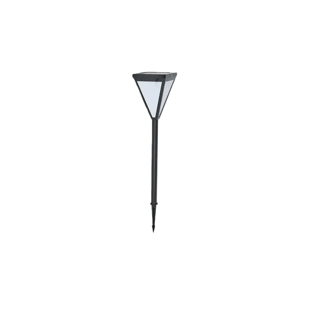 Modern Solar Outdoor Path Light - Black